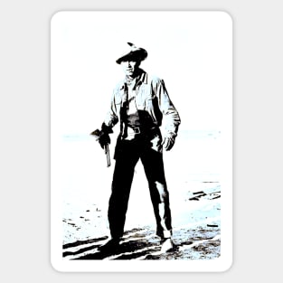 James Stewart. Cowboy. Sticker